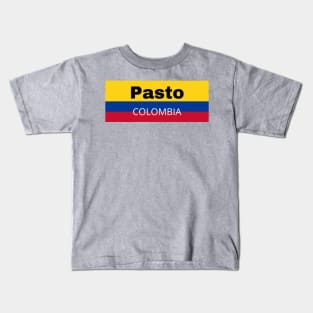 Pasto City in Colombia Flag Kids T-Shirt